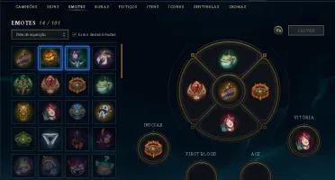 Conta lol Main Adc Platina 4 (48 pdl) Soloq, 64 Ícones.