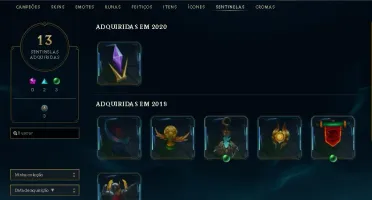 Conta lol Main Adc Platina 4 (48 pdl) Soloq, 64 Ícones.