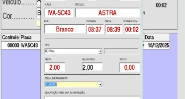Sistema Software Programa Estacionamento E Lava Jato