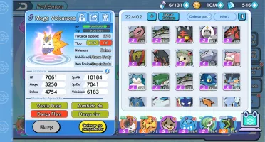 Conta do Pokemon Mundo Elemental lev 71
