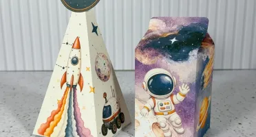 Caixas Milk e Pirâmide Astronauta - Kits 20 ou 40
