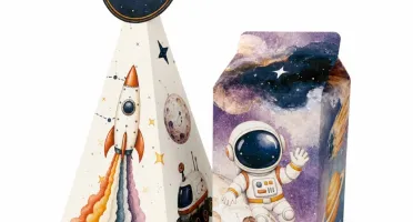 Caixas Milk e Pirâmide Astronauta - Kits 20 ou 40