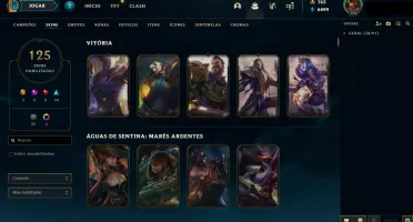 Conta Lol Platina Varias skins vitoriosas.