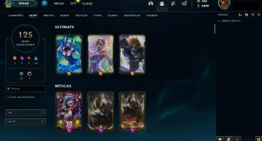 Conta Lol Platina Varias skins vitoriosas.