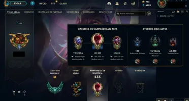 Conta Lol Platina Varias skins vitoriosas.