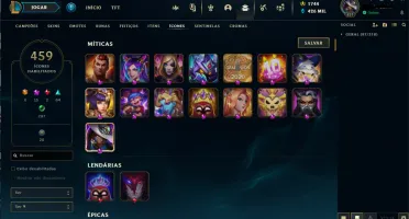 Conta de 2016 - 761 Skins - Platina 1