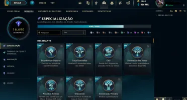 Conta de 2016 - 761 Skins - Platina 1