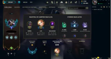 Conta de 2016 - 761 Skins - Platina 1