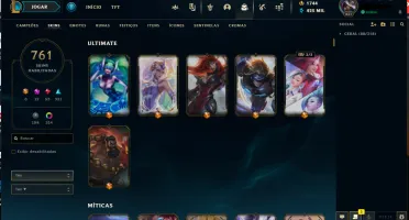 Conta de 2016 - 761 Skins - Platina 1