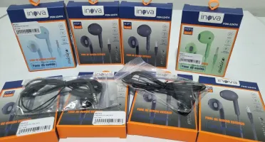 Fones de ouvido com fio para celular Inova modelo fon-12474