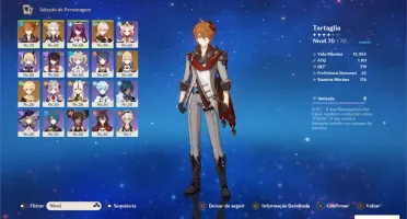 Genshin Impact AR 45 Kazuha, Albedo, Childe, Jean + livro 5*
