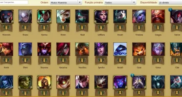 Conta GOLD V 121 CHAMPS 90SKINS
