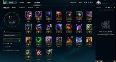 Conta League of Legends - Prata 5 - 24 Campeões