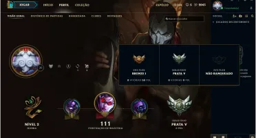Conta League of Legends - Prata 5 - 24 Campeões