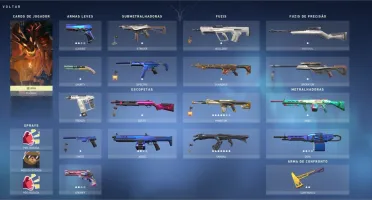 Conta Valorant, Ouro 3 / Platina 1 + skins
