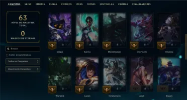 Prata 1 com 45 Champs e 45 Skins