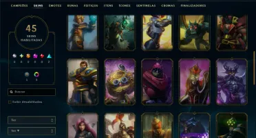 Prata 1 com 45 Champs e 45 Skins