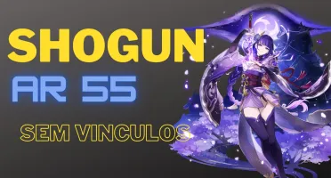 CONTA GENSHIN IMPACT AR55 SHOGUN C/ LUZ DO CORTADOR DE GRAMA