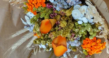 Buquê de Flores Desidratadas 40 cm - Cores