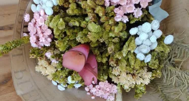 Buquê de Flores Desidratadas 40 cm - Cores