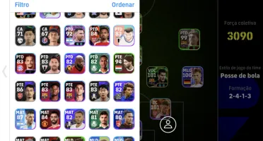Conta Efootball MOBILE boa força 3090 e varios impetos