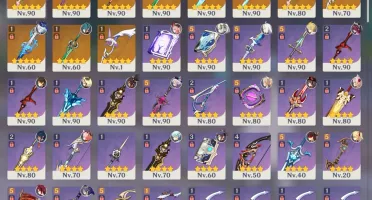 Conta - AR 59 - 16 Personagens 5* - 4 Arcontes - 11 Armas 5*