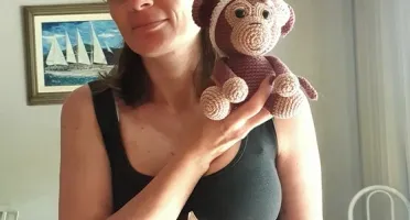Macaquinha Nanika Amigurumi