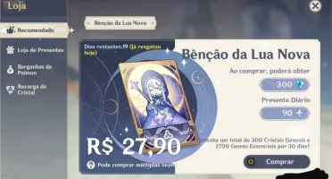 Conta genshin, venti , Zhongli e orgulho celestial Ar41