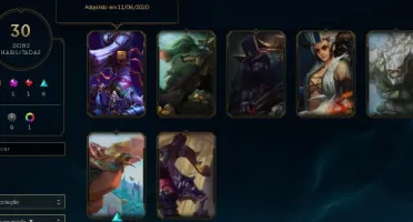 CONTA LVL 210 COM SKINS EPICAS LEGADOS E LENDARIAS