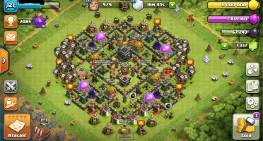 Clash of Clans Cv 9 Bem Upado.