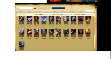 Conta League of legends Gold V com borda, 41 campeões