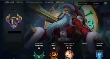 Conta LOL Nv.561 MMR bom Mestre diversas vezes