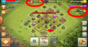 CONTA CLASH OF CLANS CV 5 COM TROCA DE NICK DISPONIVEL