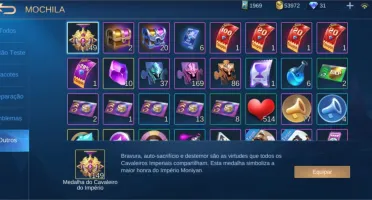 Conta Mobile Legends + Vários Heróis e Skins