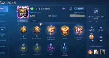 Conta Mobile Legends + Vários Heróis e Skins