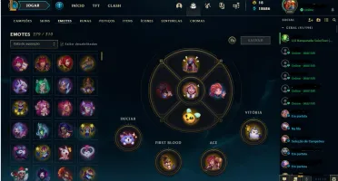 League of Legends - Conta LOL todos CHAMPS + 228 skins RARAS
