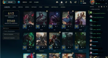 League of Legends - Conta LOL todos CHAMPS + 228 skins RARAS
