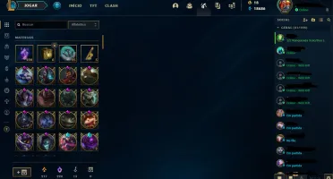 League of Legends - Conta LOL todos CHAMPS + 228 skins RARAS