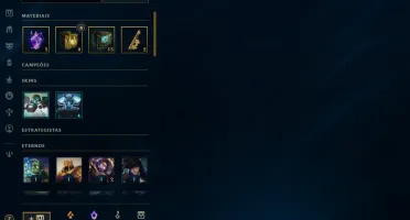Conta lv 575, D4 2024, 558 skins, 322 cromas, all champs