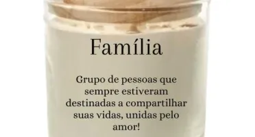 Vela Aromática Lembrancinha Personalizada Família 180g