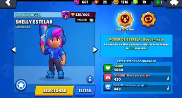 Conta brawl stars 14k e shely estelar e 29 brawlers