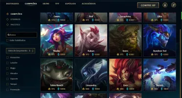 Conta platina 4 com RYZE TRIUNFANTE, 140 champs e 104 skins