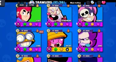 Conta Brawl Stars Com Skins Muito Raras!