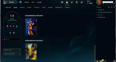 SMURF CRIADA EM 2013 (4 SKINS VITORIOSAS)