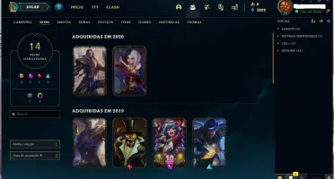 SMURF CRIADA EM 2013 (4 SKINS VITORIOSAS)