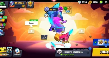 Conta de brawl Stars com 37.000 troféus e 93 brawlers
