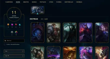 conta lol level 30 unranked