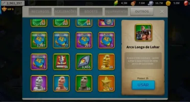 Conta Rise Of Kingdom Server 2411 (iniciante)