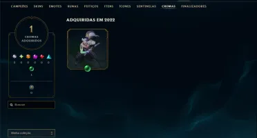 Unranked com 35 Champs e 14 Skins