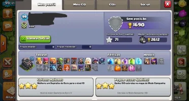 Conta clash of clans C9 barata!!!